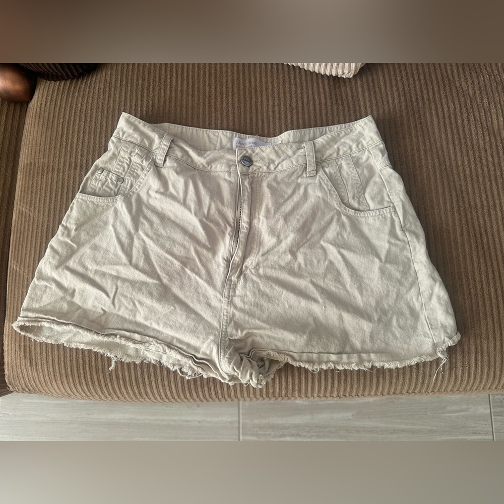 Afends Cream Hemp Shorts